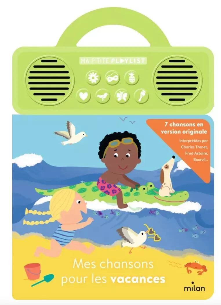 Livre sonore - Mes chansons pour les vacances