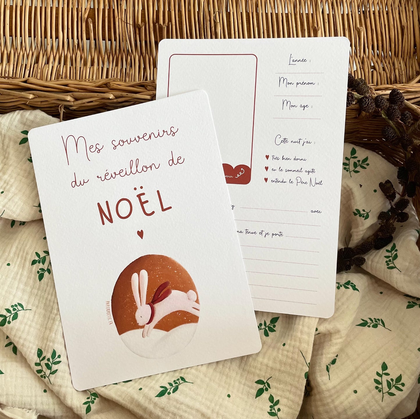 Cartes souvenirs de Noël