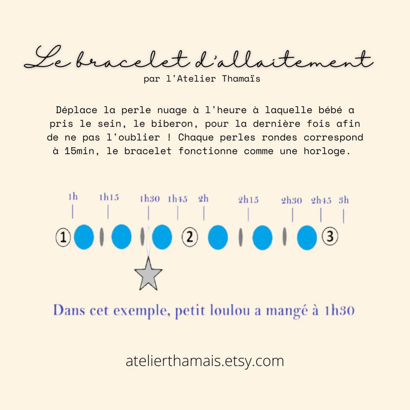 Bracelet d'allaitement - Ultralight Blue