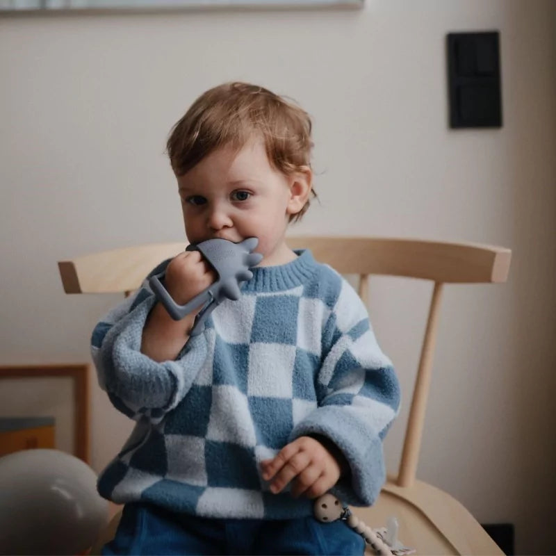 Jouet de dentition - Dino bleu