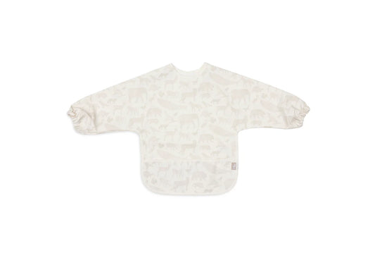 Bavoir à manches imperméable - Animal nougat