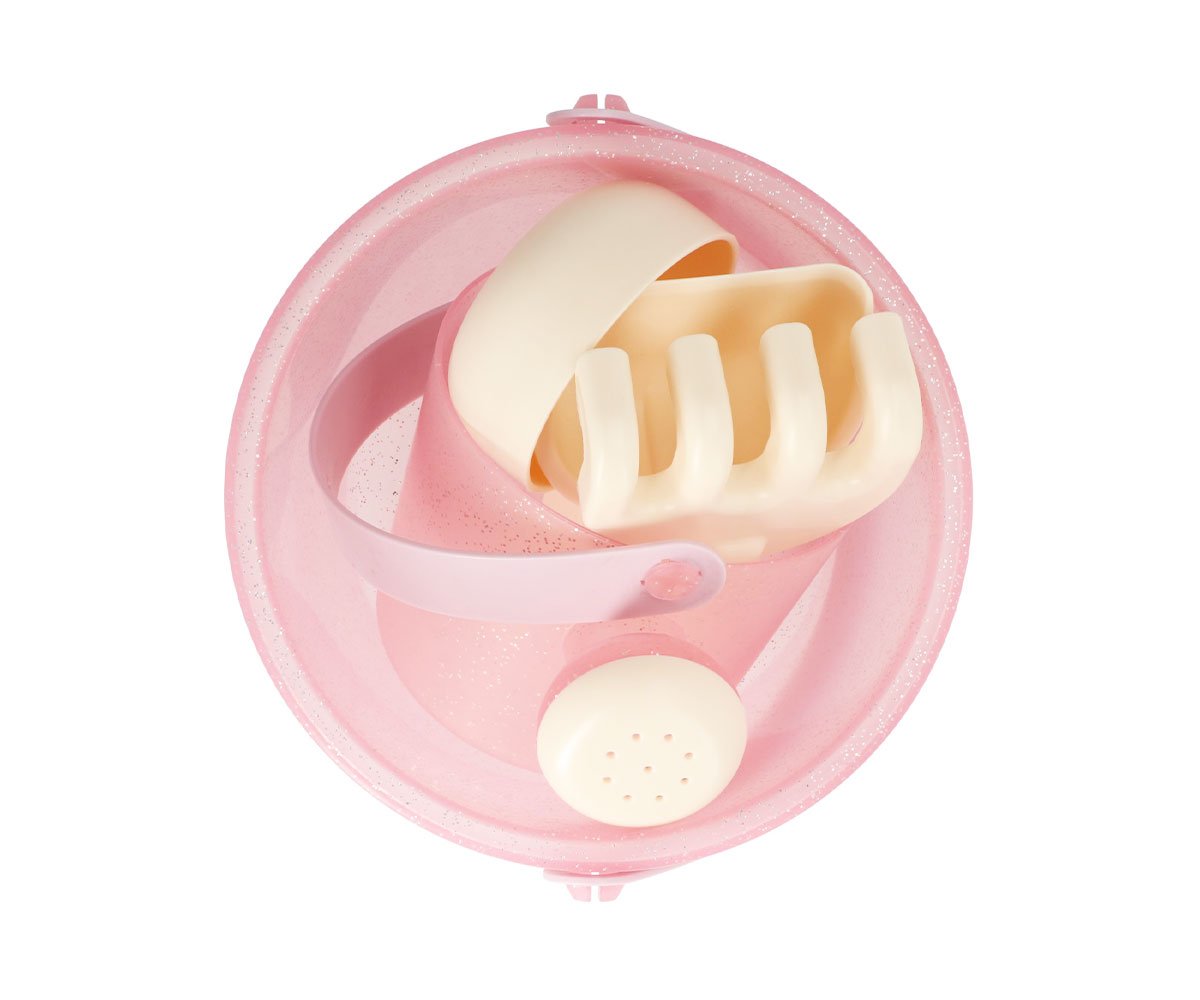 Ensemble de Jouets de Plage - Rose Paillette