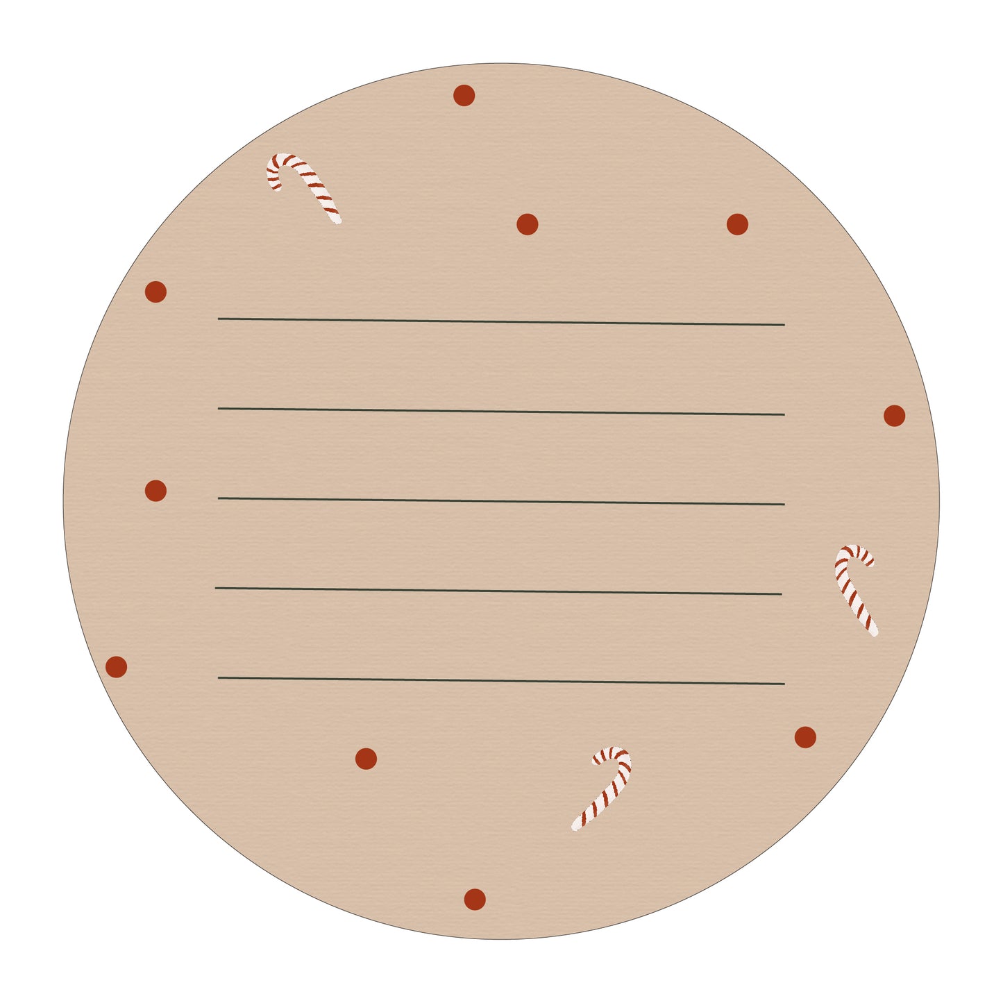 Carte -"Mon premier noël sucre d'orge"