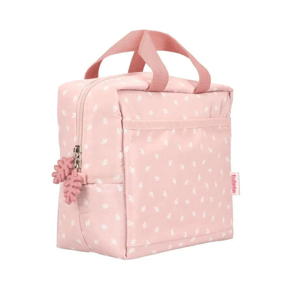 Petit sac isotherme - Feuilles Rose