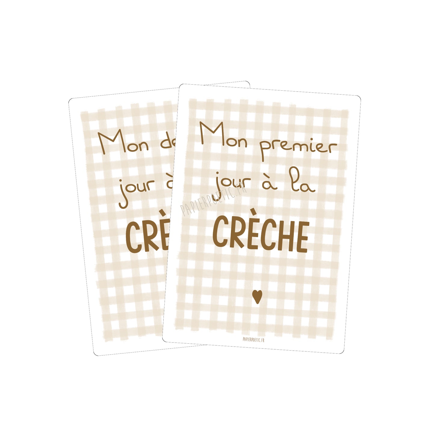 Carte souvenirs de crèche