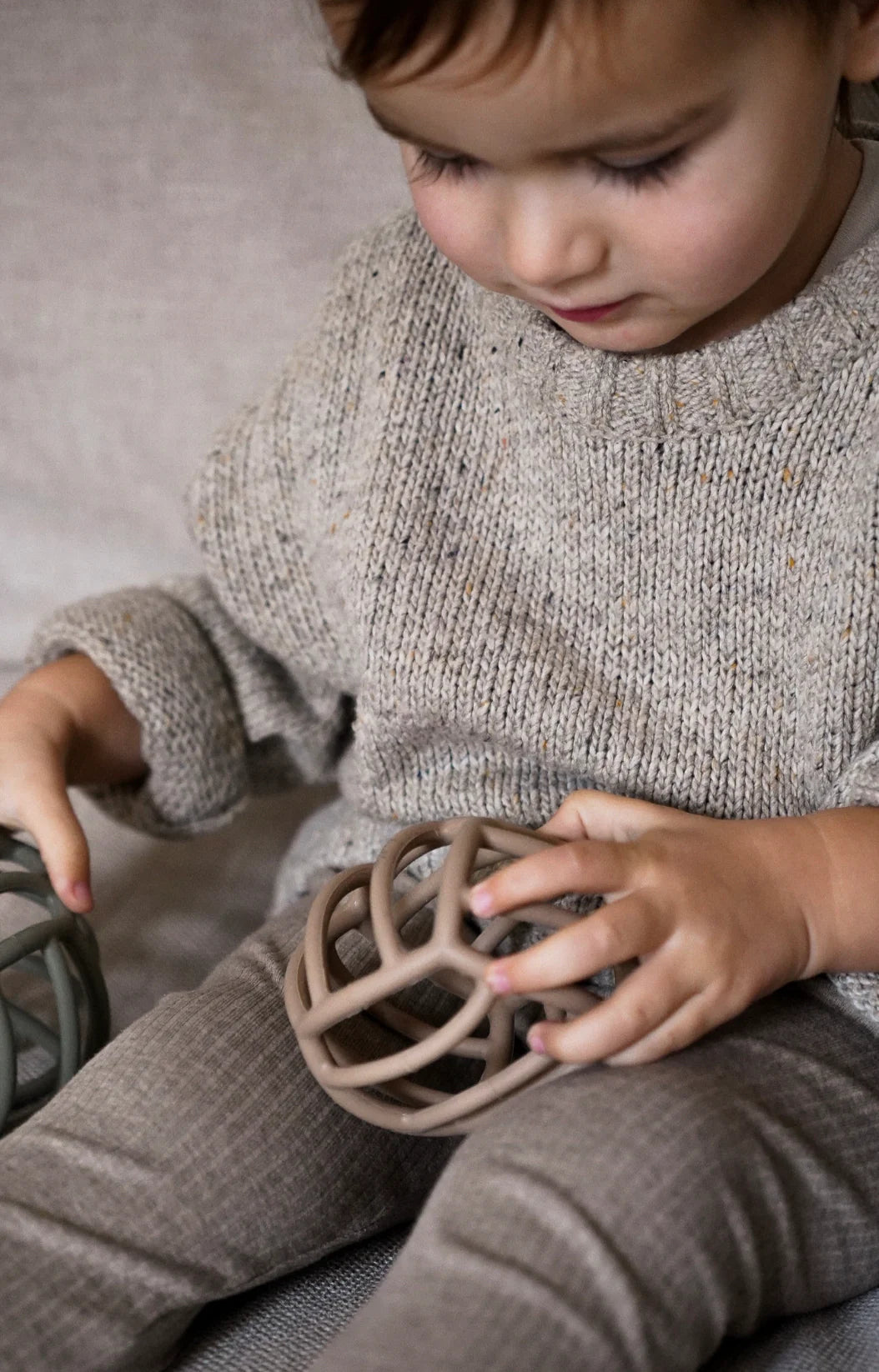 Balle en silicone - Taupe