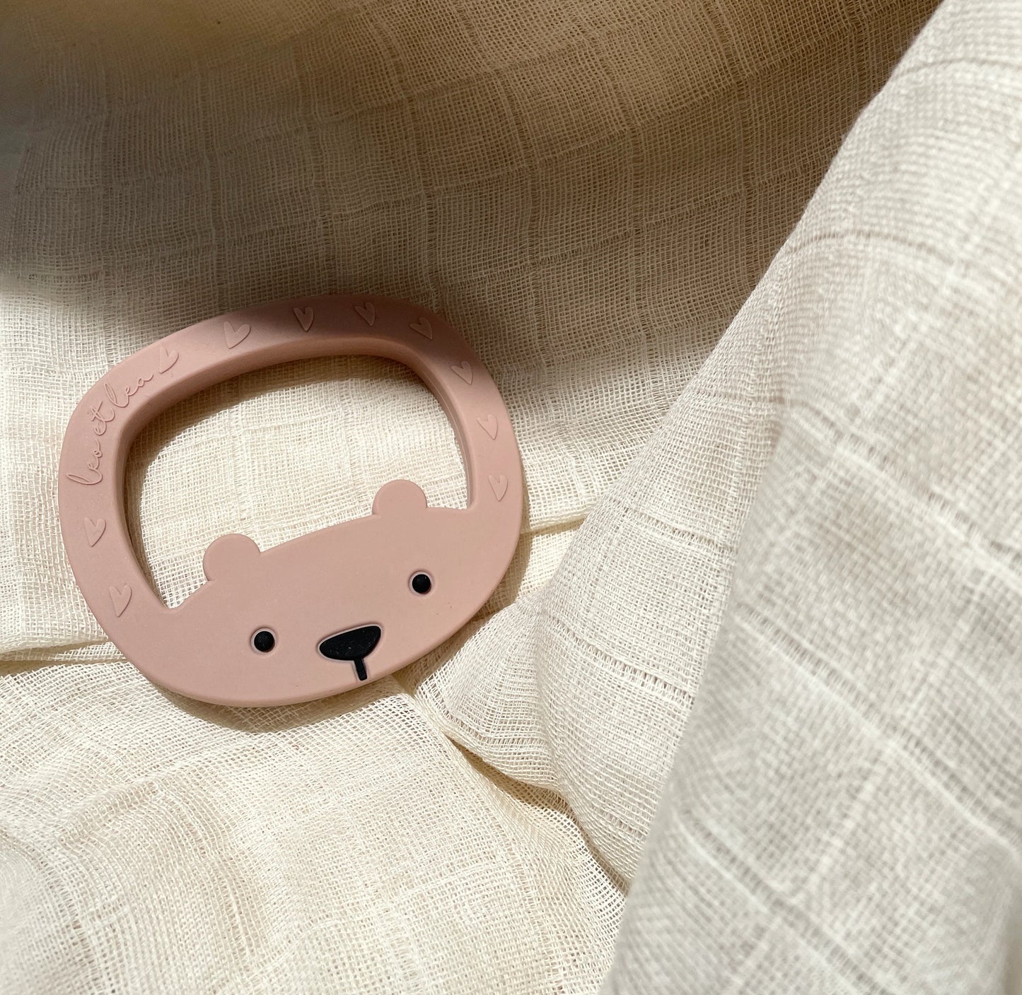 Jouet de dentition - Petit ours rose