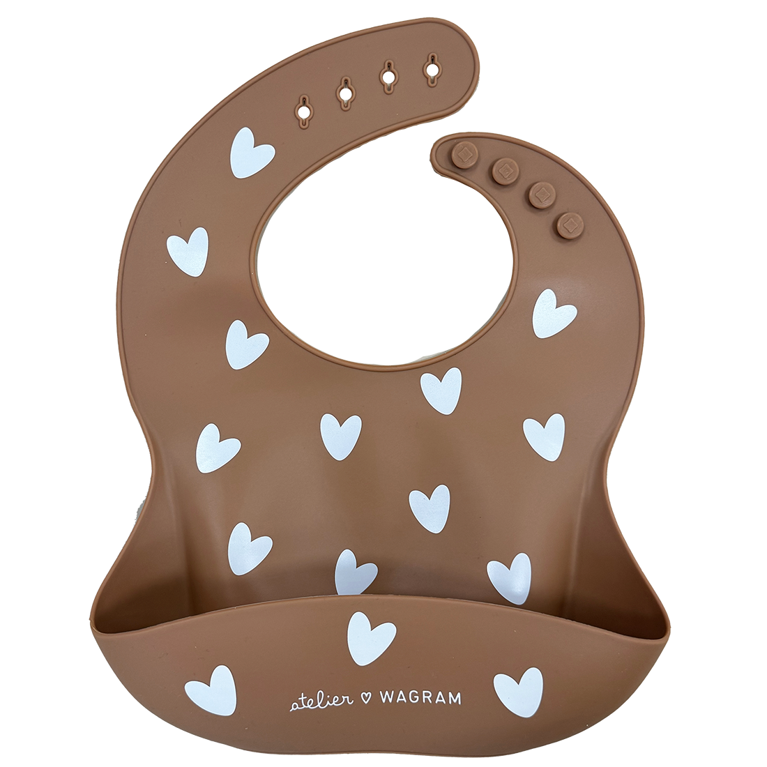 Bavoir en silicone - Nougat