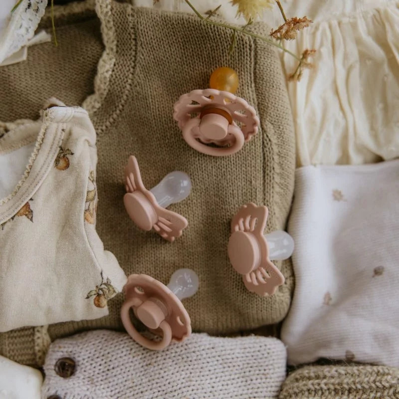 Lot de 4 sucettes - 0/6 mois Blush